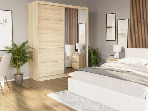 Szafa przesuwna Luna I 183 cm z lustrem na Arena.pl