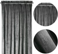 GOTOWA ZASŁONA WELWETOWA 140X250 NA TAŚMIE WELUR MODNE ZASŁONY VELVET KOLOR