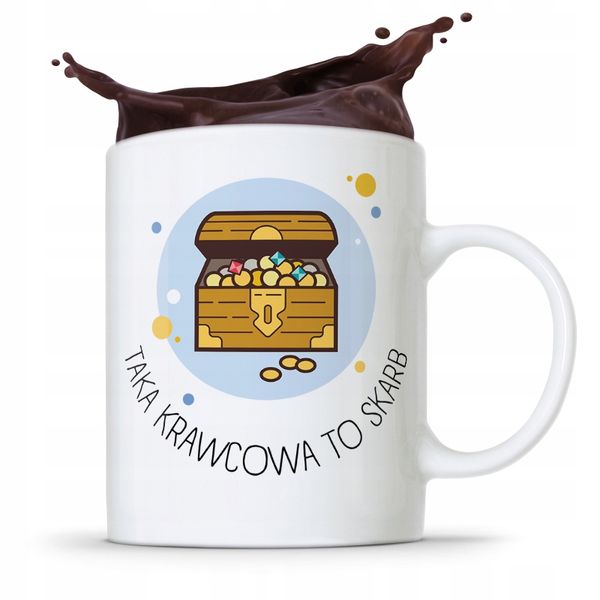 Kubek Prezent Krawcowej Krawca To Skarb Z Nadrukiem Ze Zdjęciem zdjęcie 1