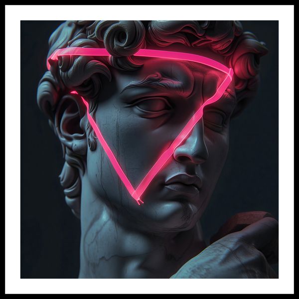 Plakat 50x50cm Neonowy Renesans zdjęcie 3