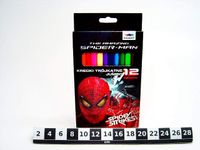 BNK 8314 KREDKI TROJKATNE GRUBE SPIDERMAN