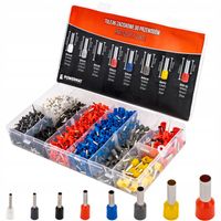 TULEJKI KOŃCÓWKI ZACISKOWE IZOLOWANE DO PRZEWODÓW 1200SZT TULEJKA 0.5-10MM²