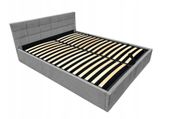 Łóżko tapicerowane Modulo 140x200 z pojemnikiem stelaż szare