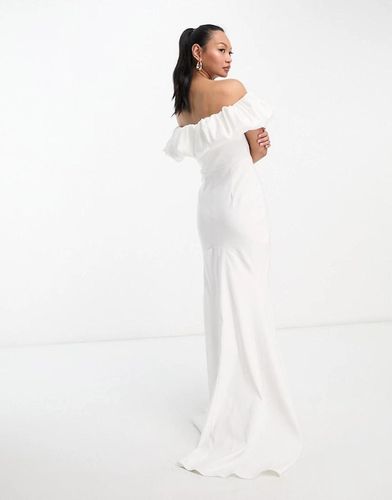 TRUE VIOLET SUKNIA ŚLUBNA MARSZCZENIE ODKRYTE RAMIONA KKZ NG7__M na Arena.pl