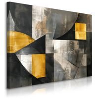 Obraz Na Płótnie Do Salonu Wzory Geometryczne Abstrakcja Beton 70cm x 50cm