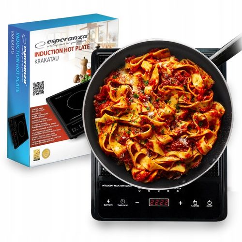 PŁYTA INDUKCYJNA KUCHENKA ELEKTRYCZNA 2000W TIMER 80°C~270°C 5 PROGRAMÓW na Arena.pl