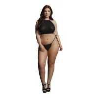 le desir plus size komplet top i majtki z kryształkami 1xl-3xl