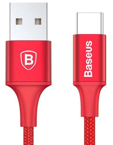 Kabel USB Type-C Baseus Rapid Series LED 200cm 2A czerwony na Arena.pl