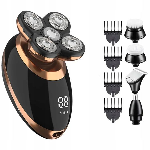 Golarka Męska 5W1 Maszynka do Golenia Brody, Włosów i Głowy - Trymer Alpha zdjęcie 9