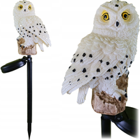 Lampka solarna wbijana SOWA LED na piku ogród balkon ogrodowa wodoodporna