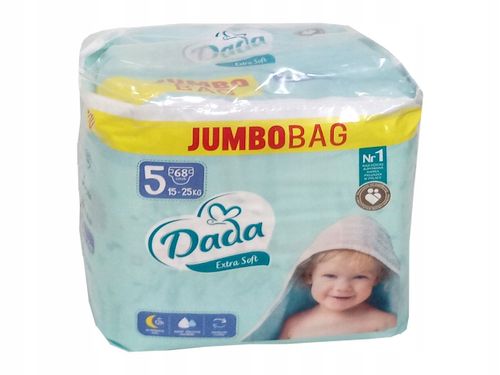 Pieluchy Dada Extra Soft 5 JumboBag - 68szt na Arena.pl