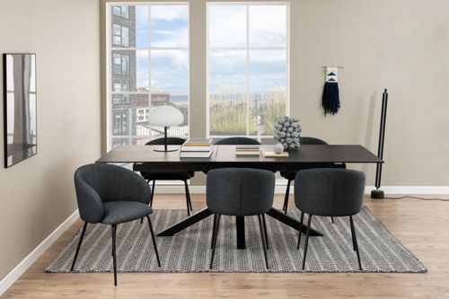 Krzesło Eleanor szare ciemne na Arena.pl