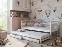 ŁÓŻKO PIĘTROWE 2- osobowe GALAXY 80X200 WYSUWANE ŁÓŻKO DZIECKO