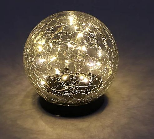 OŚWIETLENIE SŁONECZNE LED KULA SZKLANA 12,5CM SZER SOLAR na Arena.pl