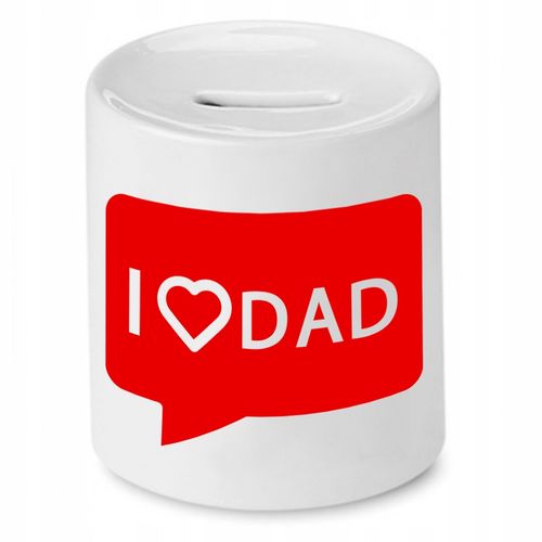 Skarbonka Dla Taty I Love Dad Kocham Cię Tato Z Nadrukiem Ze Zdjęciem na Arena.pl