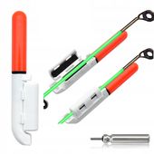 Świetlik elektroniczny sygnalizator brań na szczytówkę + bateria CR425