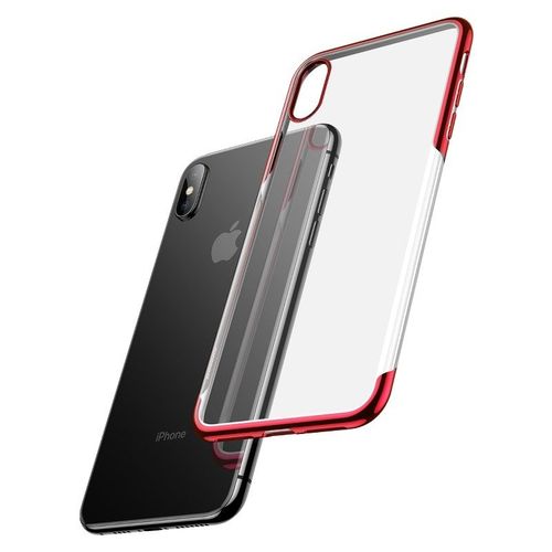 Przezroczyste Etui Baseus Shining Case Do Iphone X / Xs (Czerwone) na Arena.pl