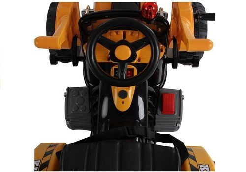 Traktor na akumulator z Łyżką Koparka Pomarańczowy na Arena.pl