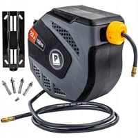 AUTOMATYCZNY ZWIJACZ BĘBEN WĄŻ 20M PNEUMATYCZNY CIŚNIENIOWY 10 BAR UCHWYT