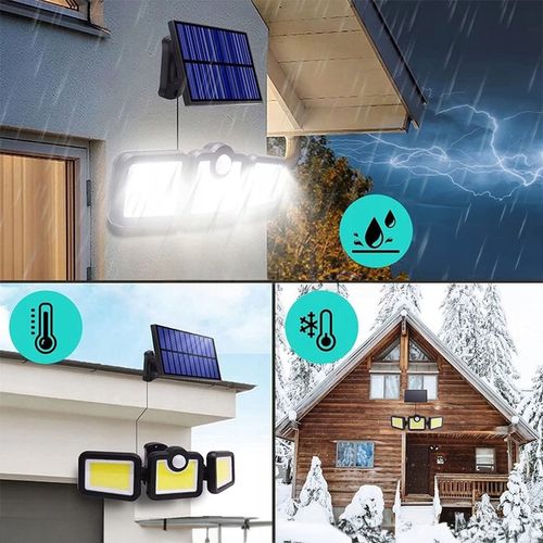 MOCNA LAMPA SOLARNA 3w1 LED COB OSOBNY PANEL CZUJNIK RUCHU ZMIERZCHU na Arena.pl