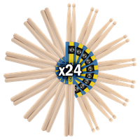 Pałki pałeczki perkusyjne Moboog 5A ZESTAW 24 pary