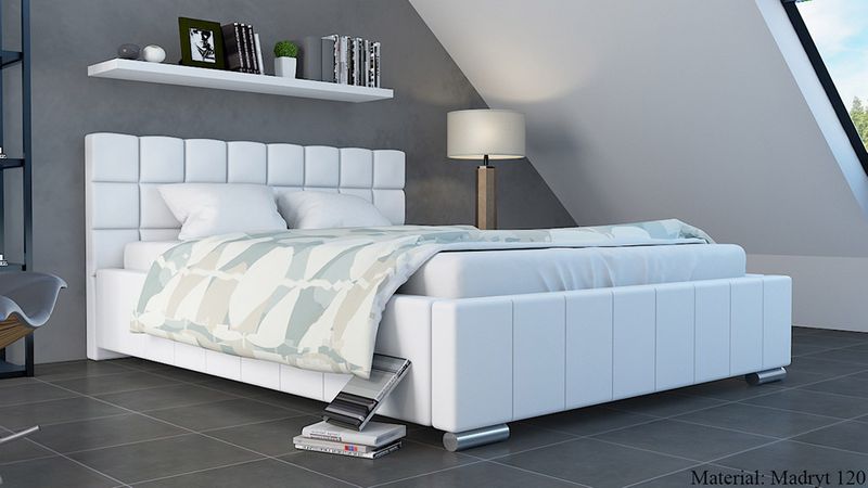 ŁÓŻKO DO SYPIALNI 160x200 Z POJEMNIKIEM ŁÓŻKO TAPICEROWANE zdjęcie 8