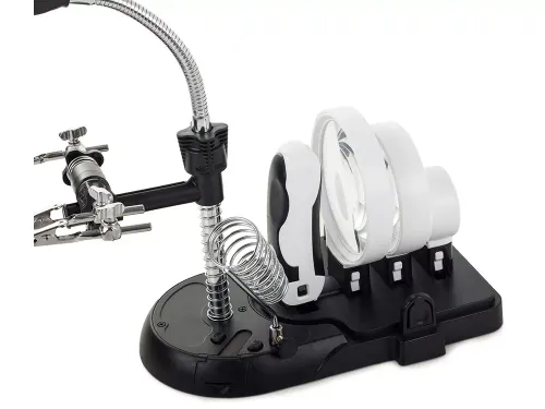 Lupa trzecia ręka ręczna 2w1 lutowania soczewki na Arena.pl