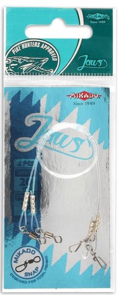 Przypon Fluorocarbonowy Jaws Medium 25cm 12kg zdjęcie 1