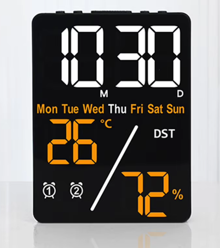 Wielofunkcyjny Cyfrowy Budzik LED - Temperatura, Wilgotność, Możliwość Ściemniania, Port USB na Arena.pl