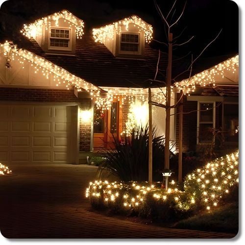 SOPLE FLASH 1000LED 40m ZEWNĘTRZNE BIAŁE CIEPŁE lampki z Flashem na Arena.pl