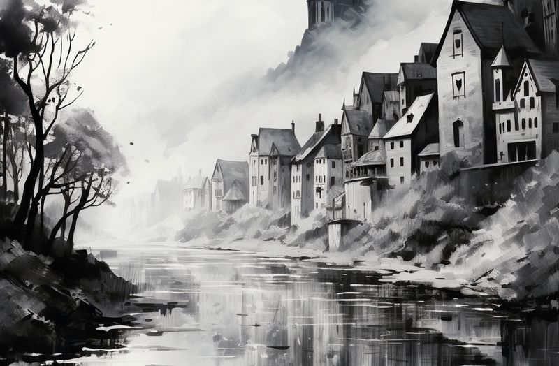 Plakat 91,5x60cm Mglisty Refleks zdjęcie 1