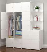 SZAFA MODUŁOWA GARDEROBA WIESZAK SZAFKI XXL BIAŁA SZAFA SOLIDNA POJEMNA