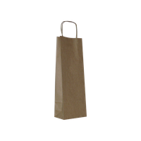 Torba papierowa A5 18 x 8 x 34 cm, 100 szt. beżowa AWIH