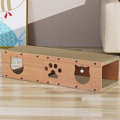 DRAPAK DLA KOTA KARTONOWY DOMEK BUDKA DRAPANIE TEKTUROWY LEGOWISKO Z PIŁKĄ na Arena.pl