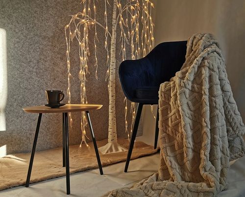 KOC WIKINGA PLED SKANDYNAWSKI GRUBY NARZUTA DWUSTRONNA ARIES 150x200 C. BEŻ na Arena.pl