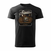 Koszulka motocyklowa z motocyklem Simson AWO 425 Legend męska czarna REGULAR S