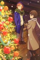 Pocztówka świąteczna - Bungou Stray Dogs