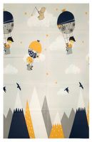 MATA PIANKOWA SKŁADANA DLA DZIECI EDUKACYJNA DWUSTRONNA HUMBI 120x180 TORBA