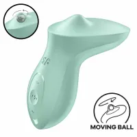 satisfyer exciterrr lay-on urządzenie pulsujące mint, silikon, wodoodporne