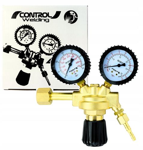 Reduktor do CO2 argon dwutlenek węgla MAXY CO2/Ar z 2 manometrami na Arena.pl