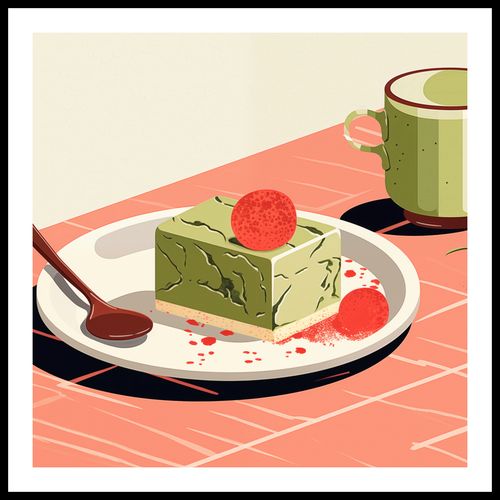 Plakat 80x80cm Deser Matcha na Arena.pl