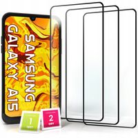 3-pak SZKŁO HARTOWANE DO Samsung Galaxy A15 /M15 na cały ekran 9H ochronne