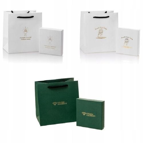 SREBRNY ŁAŃCUSZEK KORDEL + MEDALIK 925 PREZENT NA KOMUNIĘ CHRZEST + GRAWER na Arena.pl