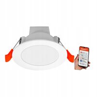 Oprawa Sufitowa Led Wpuszczana Okrągła Biała 86 Mm 4.5W Ściemnialna Apk