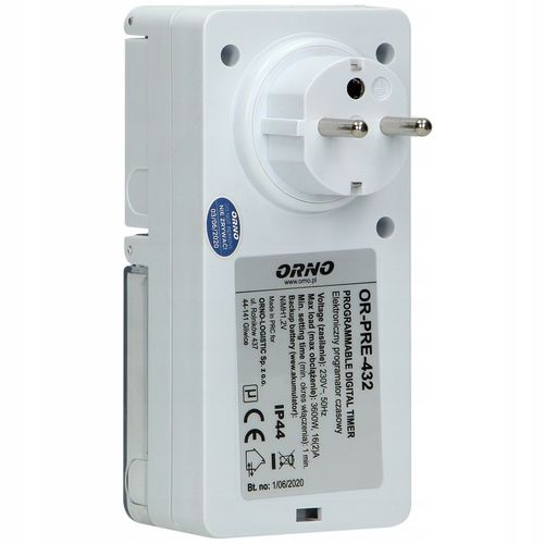 PROGRAMATOR CZASOWY ZEWNĘTRZNY IP44 WŁĄCZNIK WYŁĄCZNIK CYFROWY TIMER LCD na Arena.pl