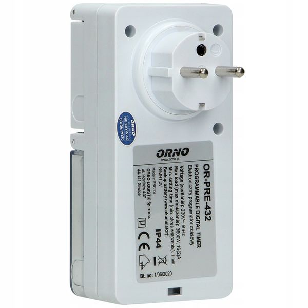 PROGRAMATOR CZASOWY ZEWNĘTRZNY IP44 WŁĄCZNIK WYŁĄCZNIK CYFROWY TIMER LCD zdjęcie 8