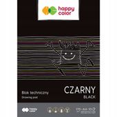 PACZKA BLOK TECHNICZNY CZARNY A4 170G HAPPY COLOR 20 SZTUK