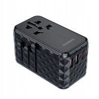 Adapter ładowarka podróżna EU / US / AUS / UK 2x USB-C 2x USB-A 100W
