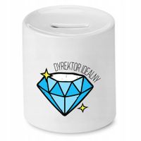 Skarbonka Prezent Dla Dyrektora Idealny Z Nadrukiem Ze Zdjęciem