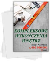 Ulotki A4 reklamowe firmowe 5000 szt różne wzory WYKOŃCZENIA WNĘTRZ